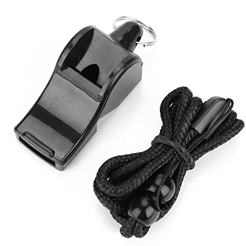 HERCHR Whistle with Lanyard for Coaches, Loud Crisp Sound Sports Whistle for Referees, Outdoor Sports