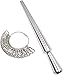 KAHEIGN Ringgrößenmesser Metall Ringgrößen Bestimmer, UK Messdorn Ringstock Z 26 Größen Fingerring Messgerät für Schmuck für Damen Herren (Silber)
