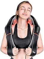 RENPHO Electric Shiatsu Neck and Back Massager with Heat and Vibration, 3D Kneading Massage Pillow for Pain Relief on...