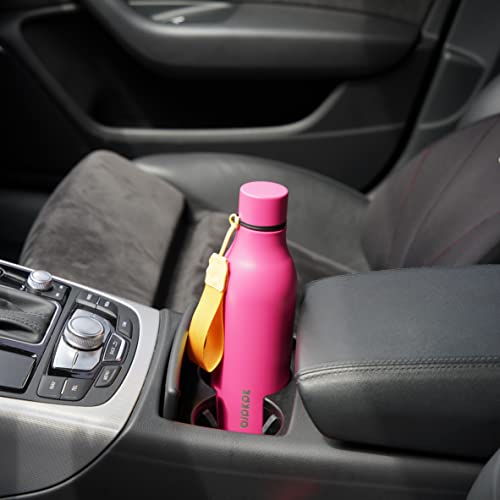 Image of BJPKPK Insulated Water Bottles, 18 oz Stainless Steel Metal Water Bottle with Strap, BPA Free Leak Proof Jugs, Mugs, Flasks, Reusable Thermal Flasks for Sports & Travel, Pink