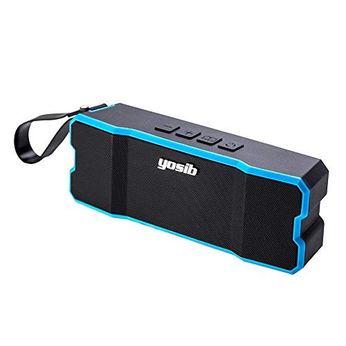 yosib Mini Stereo Bluetooth 4.0 Protable Rechargeable Wireless Speaker,10W Output Power with Enhanced Bass,Build in Microphone for Handsfree phone call. (Blue)