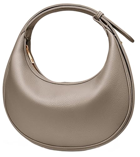 Elegant Crescent Shoulder Bag Stylish Casual Clutch Purses for Women 3 Ways Adjust Strap Hobo Handbags with Zip Closure