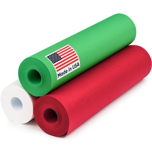 12in x 1200in Christmas Kraft Paper Set (3 rolls) Paclord