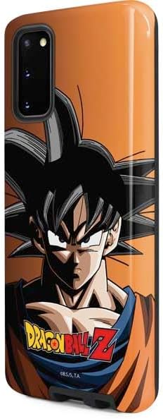Skinit Pro Phone Case Compatible with Galaxy S20 - Officially Licensed Dragon Ball Z Goku Portrait Design