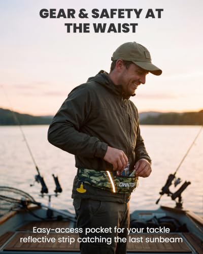 Image of Owntop Manual Inflatable Belt Pack, Adults Swim Jacket with Blowpipe & Whistle, 24g CO2 Cylinder Included, Low Profile for Kayaking, Fishing, Paddle Sports