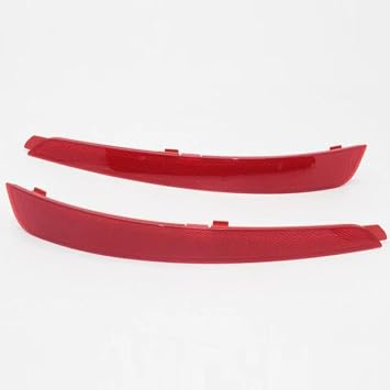 BAKUGO 2Pcs Reflective Strips Car Rear Reflector 5E5945105 5E5945106 for Skoda Octavia 5E A7 Sedan 2013 2014 2015 2016