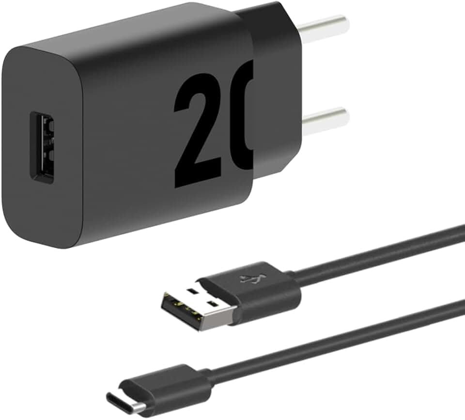 Motorola, Carregador TurboPower 20W, Cabo 1 Metro, Porta USB-A, Cabo USB-C