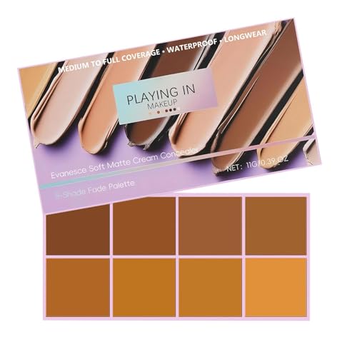 Soft Matte Cream Concealer, 50 g, crema opaca resistente al agua, paleta de corrección de color, 8 colores, duradero, hidratante, ligero, para mujer, piel y sensible, enrojecimiento, espinillas