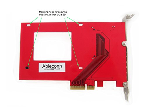 Ableconn PEXU2-132 NVMe 2.5-inch U.2 (SFF-8639) SSD PCIe 4.0 x4 Carrier Adapter Card - for 2.5-inch U.2 NVMe SSD - U.2 to PCIe - PCIe Adapter for U.2 Drive by Ableconn - Used condition - Image 4
