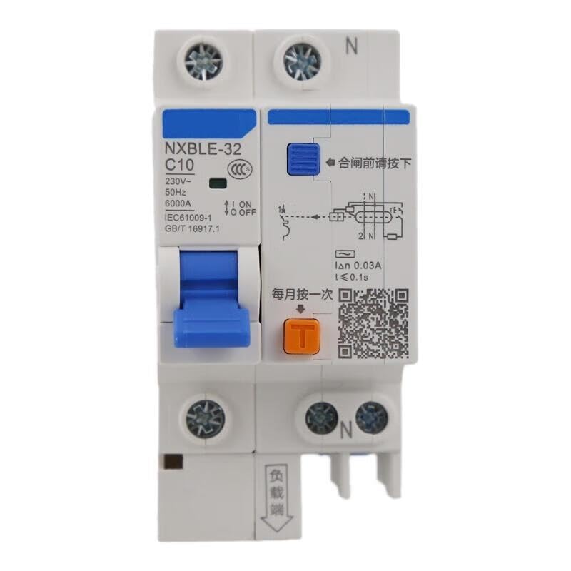 Disyuntor NXBLE-32 1P+N C10 para protección de circuitos en cuadros eléctricos domésticos