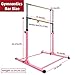 PROMFMOVE Gymnastics Bar for Kids and Teenage Ages 3-15, Gymnastic Training Bar Horizontal Bar Adjustable Height, Gymnastic Training Equipment for Home and Club Use