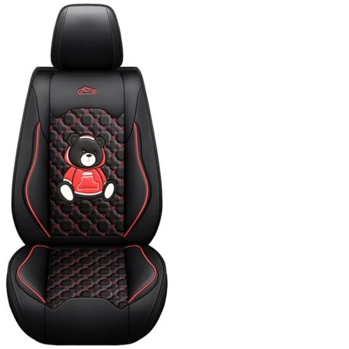 Housse de siège auto universelle noir et rouge pour Volkswagen Golf et Amarok