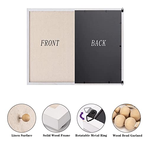 Emfogo Bulletin Board Wooden Frame Cork Board 23"X18" Corkboards For Wall And Office Decor For Girls Room, Office, Bedroom, Kids Room, Classroom #TOP5