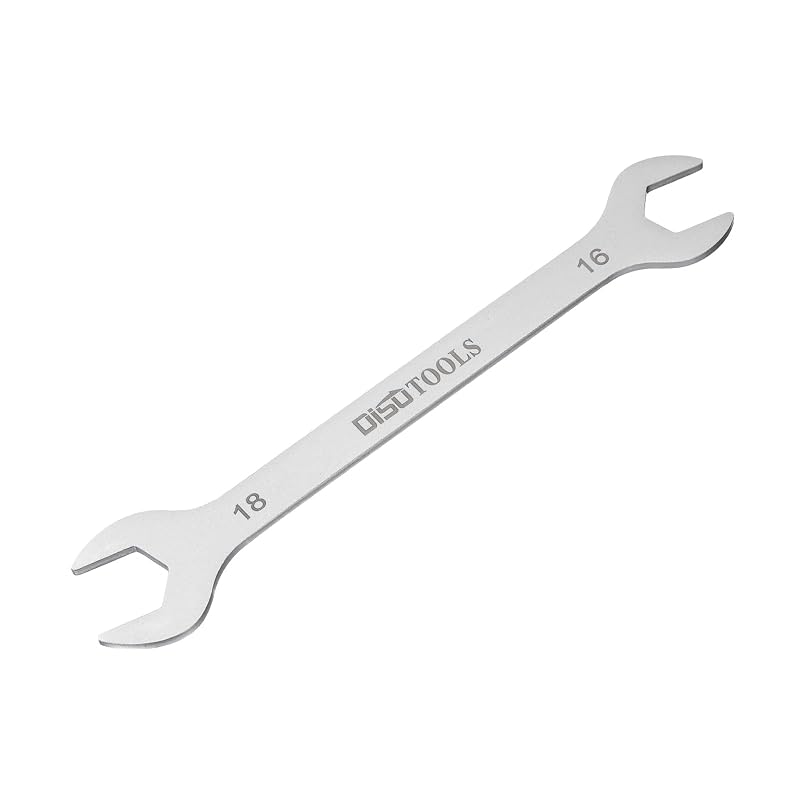 Chave de Boca Fina 16 x 18 mm Métrica uxcell em Aço Inoxidável 3cr13, 18 cm