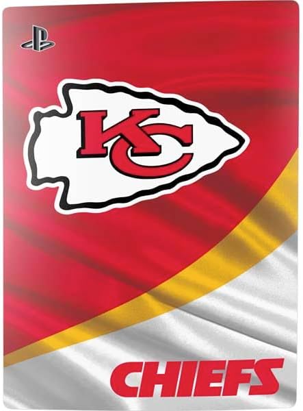 Skinit Decal Gaming Skin Compatible with PS5 Bundle - Officially Licensed NFL Kansas City Chiefs Design