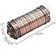 Da Vinci Code Mini Zylinderschloss Box Cryptex Puzzleboxen – Cryptex-Schloss Geschenk zum Jahrestag, Valentinstag, Romantisches Geburtstagsgeschenk für Sie (Rot Bronze)