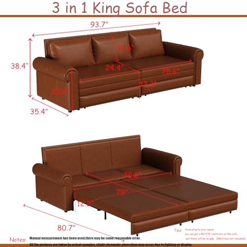 Ochangqi King Size Pull Out Sofa
