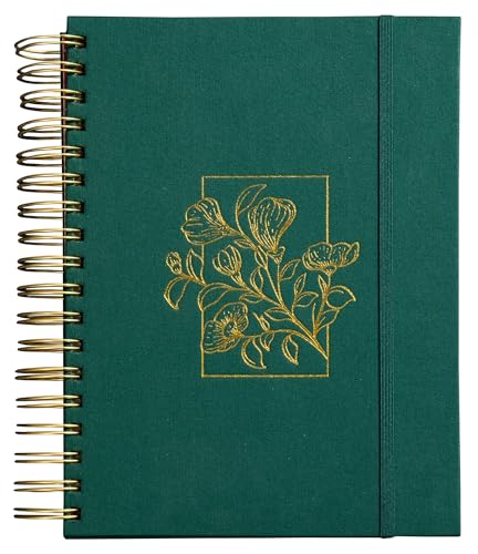 Meu plano perfeito, planner sem data, capa verde tecido sobre capa dura | Planner 2026