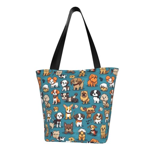 USA America Flag Basset Hound Dog Bags Shoulder Tote Bag Large Handbags for Women Suitable for Travel 13 Inches