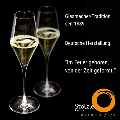 Flûtes à champagne Stölzle Lausitz en cristal élégant incassable