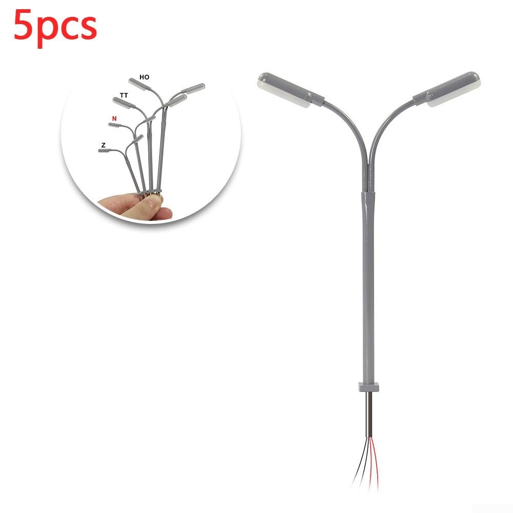 KIT DE LAMPADAIRES ferroviaires modèle échelle HO ensemble de 5