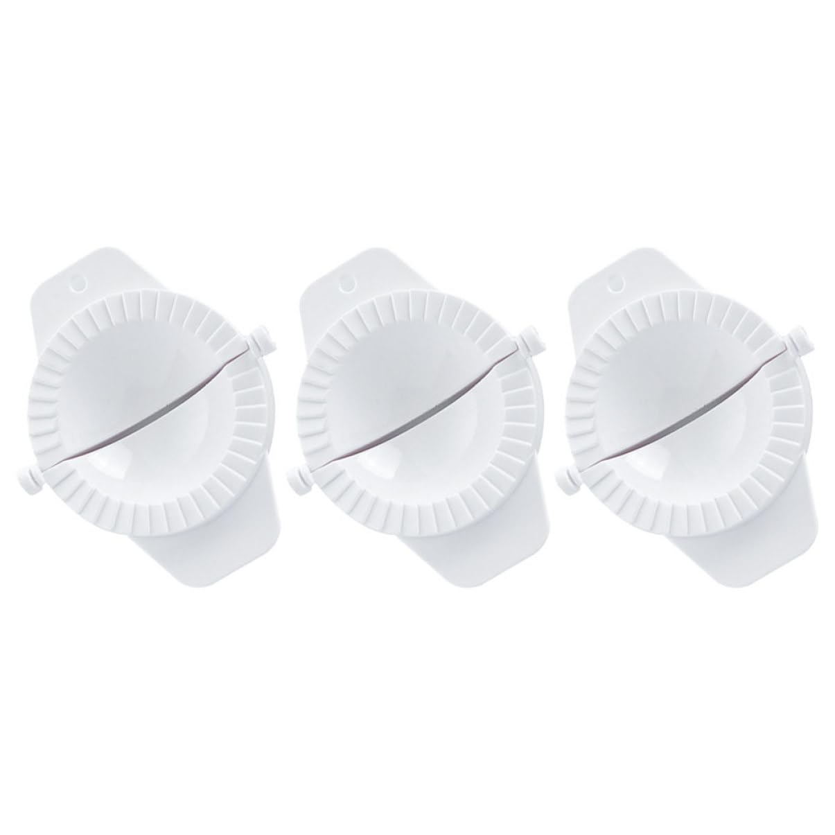 PRETYZOOM Convenient Dough Press Maker 3pcs Set Manual Dumpling Mould for Home and Restaurant Use