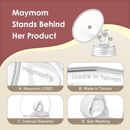 Image of Maymom Wide Neck Pump Part for Spectra S1 /S2 Pumps; Incl Wide Mouth Flange; Not Original Spectra Flange; Replaces Spectra Shield (20 mm Two Flanges)