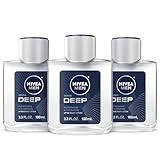 NIVEA Men DEEP Comfort Post Shave Lotion - Soothe Shave irritation - 3.3 fl. oz. Bottle (Pack of 3)