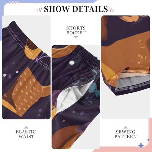 ZZXXB Dachshund Spider Web Boys Long Pants Soft Trousers Elastic Waist Kids Lounge Bottoms with Pockets S-XL4