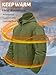 TACVASEN Tactical Hoodies for Men Windproof Fleece Hoodies Zip Up Mens Jacket Winter Warm Hoodie Hunting Army Green