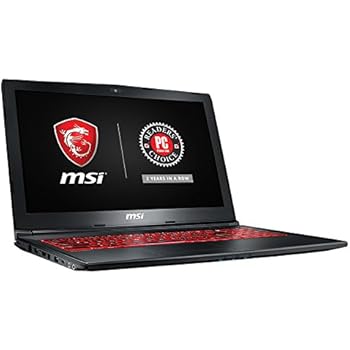 MSI GL62M 7REX-1896US 15.6" Full HD Gaming Laptop Computer Quad Core i7-7700HQ, GeForce GTX 1050Ti 4G Graphics, 8GB DRAM, 128GB SSD + 1TB Hard Drive, Steelseries Red Backlit Keyboard