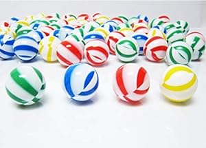 bällebad24 100 gestreifte Bälle 6cm Ø