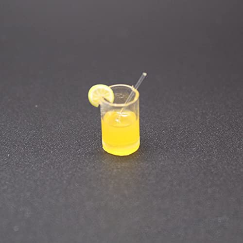 Copo de Limonada para Casa de Bonecas, Detalhes Vívidos, Acabamento Fino, Copo de Limonada Em Miniat