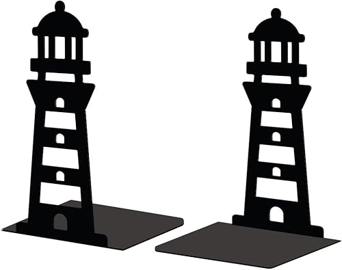 Peacoblue Sujetalibros de metal para estantes, modernos tapones decorativos resistentes para libros de estudio, para oficina, escritorio, estante,