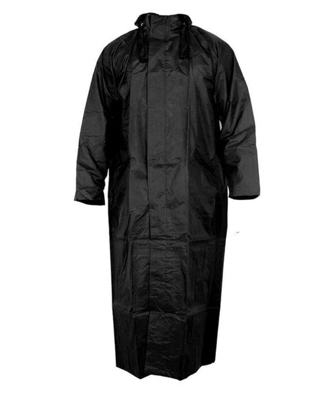 kishori fabs Waterproof Long Length Raincoat For Men Heavy Duty | Water Resistant Rain Coat For Bike I Raincoat With Hood-picture-21