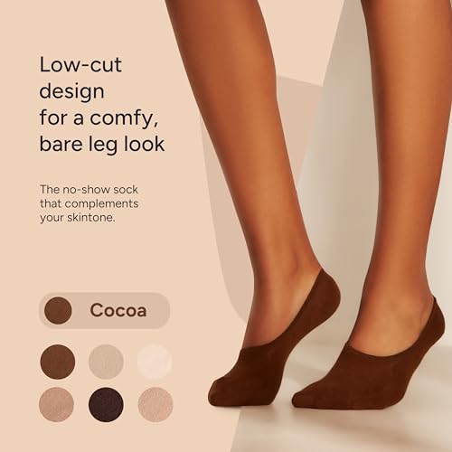 Image of Eedor No Show Socks Women - Low Cut Ankle, Non Slip