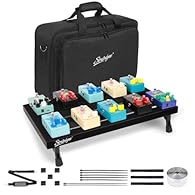 【Product Specifications】 The Stratodyne S series effects pedal board is made of ultra-lightweight aluminum alloy material, weighing only 1.76 ib, with dimensions of 19.8''x11.5'', and can hold 8-10 effects pedals, with a huge space at the bottom. 【St...