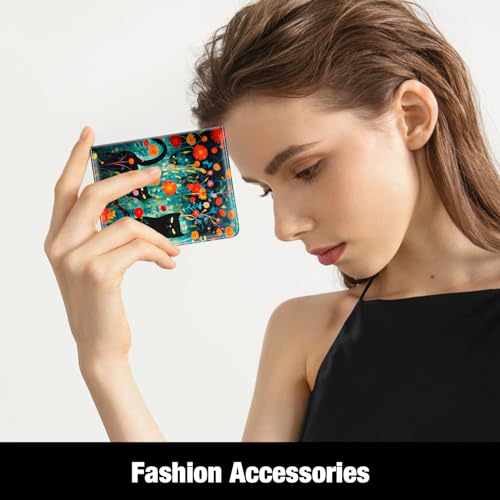 Image of Rouidr Womens Wallet, RFID Small Slim Wallet for Women, Cute Bifold Leather Pocket Credit Card Holder Ladies Mini Purse with Zipper Coin Pocket & ID Window, Twin Cats