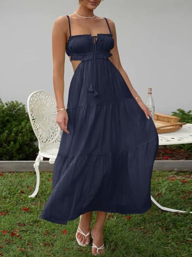Robe longue d'été fluide et décontractée pour la chaleur