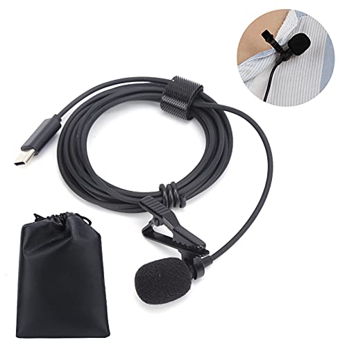 Lavalier Microphone,Clip On Lapel Lav Mic,Mini Portable Microphone