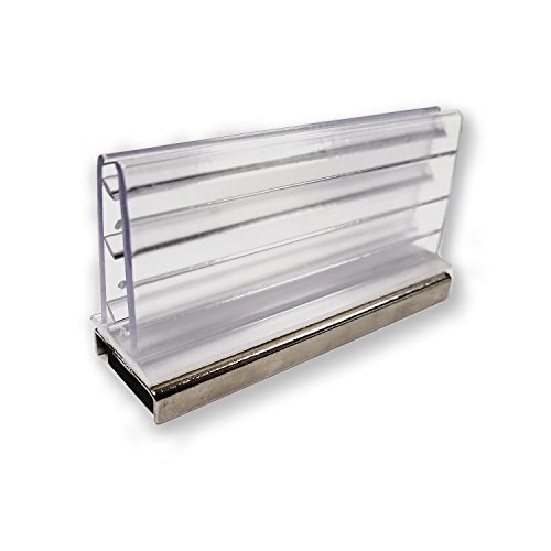 Large Clear Magnetic Card Grip Sign Holder For Gondola, Metal Shelves & Pallet Racks - 10 Pack #TOP3