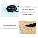 Pandahall 1 Roll (100 Yards,300 Feet) Micro-Fiber Faux Leather Suede Cord String with Roll Spool,2.7x1.4mm (Black)