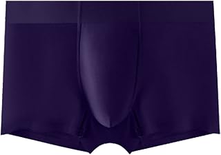 Beokeuioe Underwear Men's Underwear Underwear Men's Boxer Shorts Men's Soft Elastic Trunks Micro Boxer Shorts Stretch Breathable Underwear Retro Shorts