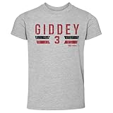 500 LEVEL Josh Giddey Chicago Bulls Font Chicago Bulls Toddler Shirt (Heather Gray, 3T)