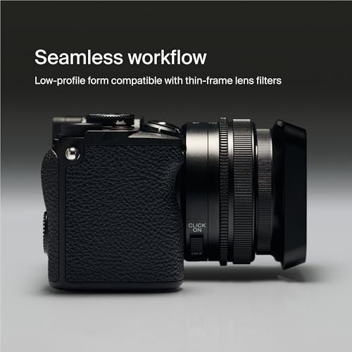 Zestaw Kwadratowej Osłony Przeciwsłonecznej Urth z aluminium Kompatybilny z Sony FE 24/40/50mm Seria G, Kompatybilny z Zeiss 55mm RX1R III Metalowa Osłona z Pierścieniem adaptera i Dekielkiem, Czarny