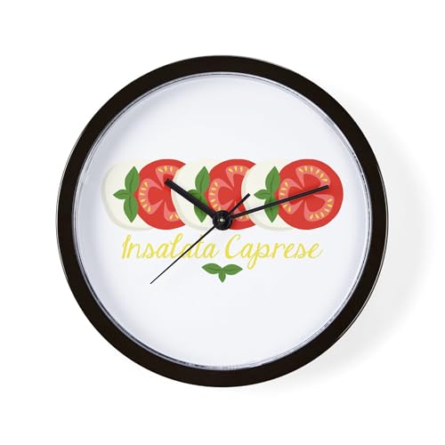 CafePress Insalata Caprese 10" Wall Clock for Livingroom, Kitchen, or