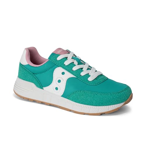 Saucony Eclipse 2.0 Kdz (Little Big Kid) Sneaker, Hunter Green, 2 US Unisex