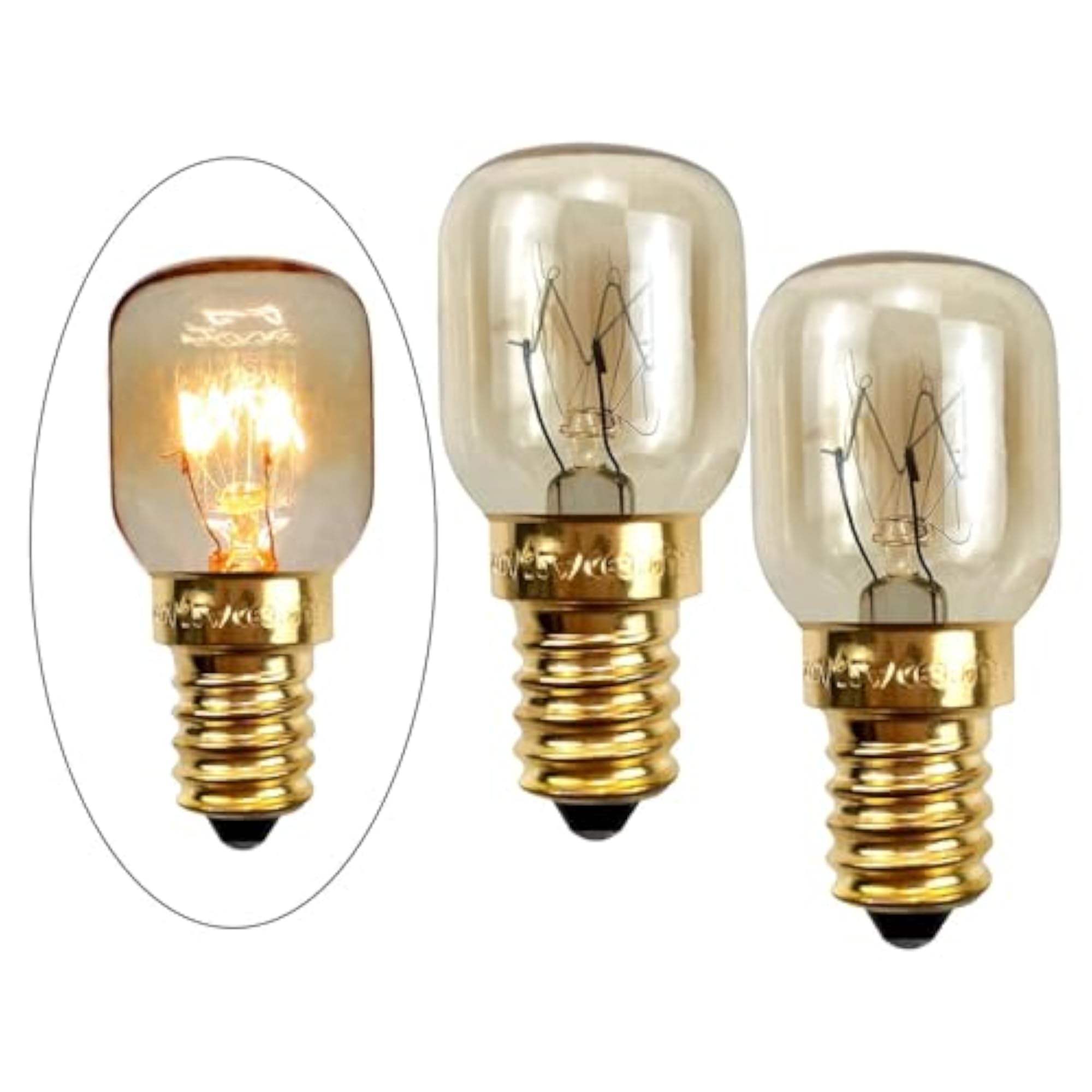 2pc Warm White Salt Crystal Lamp Bulb Set