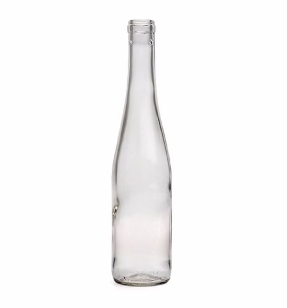E.C. Kraus 375 ml Split Clear Wine Bottles Cork Finish