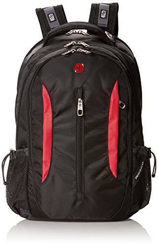 Swiss Gear SA1288 Black with Red Laptop Backpack - Fits Most 15 Inch Laptops and Tablets